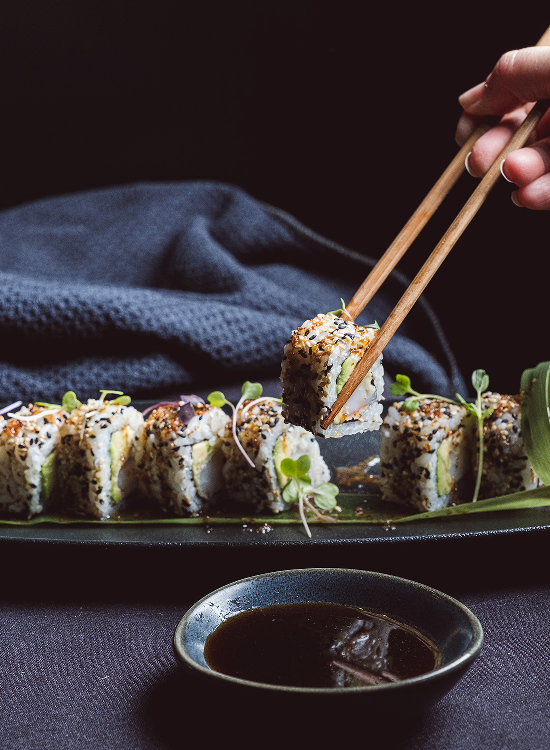 Ebi Uramaki en Tempura